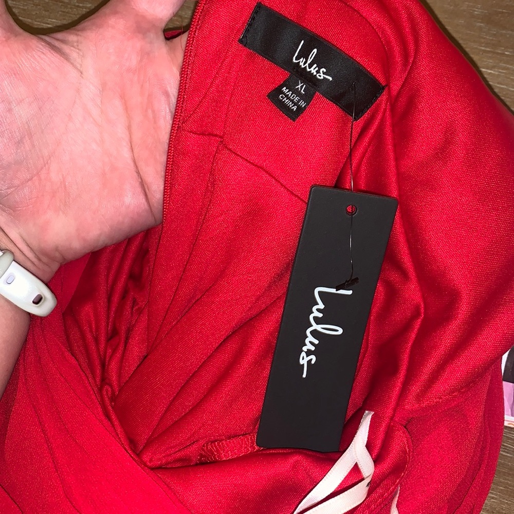 Lulu’s Heavenly Hues Red Maxi Dress
